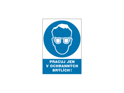 12206 T.Pracuj jen v ochr.brýlích (Velikost UNI)