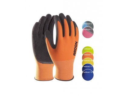 Máčené rukavice ARDON®PETRAX 06/XS - s prodejní etiketou - světle modrá