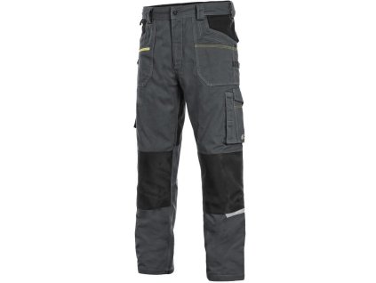 Kalhoty CXS STRETCH, pánské, tmavě šedo-černá (Velikost 46)