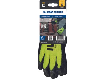 PALAWAN WINTER rukavice blistr (Velikost 9, Barva HV žlutá)