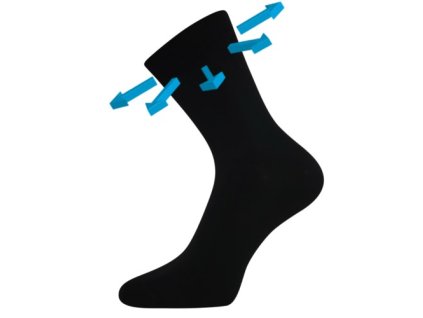 Ponožky medicine bambusové DRBAMBIK černé (3 páry) (Velikost 35-38 (23-25), Barva tmavě šedá)