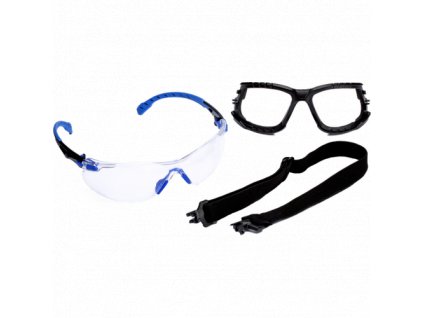 Brýle 3M™ S1101SGAFKT-EU Solus Scotchgard Kit (modro-černý)  brýle, vložka,  pásek