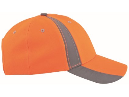 Baseballová čepice ARDON®TWINKLE s reflex. pruhy oranžová (Velikost UNI)