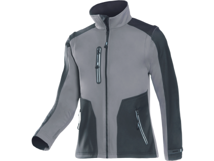 TORREON bunda softshell (Velikost XXL, Barva šedá/černá)