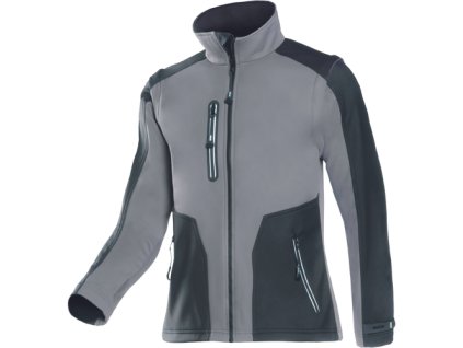 TORREON bunda softshell (Velikost XXL, Barva šedá/černá)