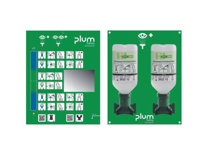 PLUM 4694 Eyew stanice 2x500ml 0,9% NaCl (Velikost UNI)