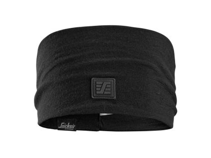 Čelenka merino vlna černá Snickers Workwear (Velikost UNI)