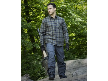 Flanelová košile ARDON®URBAN+ černá (Velikost S)