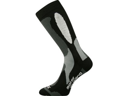 VOXX Ponožky vysoké pro motorkáře ENGINE černé - šedé (Velikost 39-42 (26-28), Barva černá)