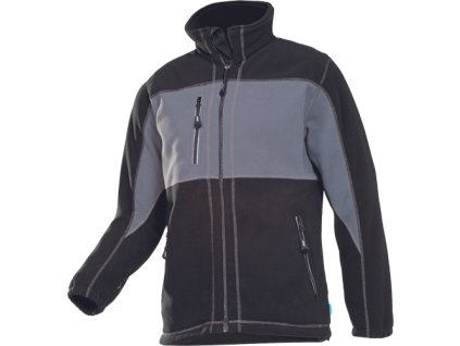 DURANGO bunda pánská fleece (Velikost XXL, Barva šedá/černá)