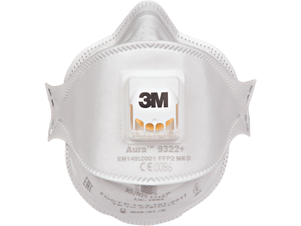 3M 9322+ Resp.FFP2 vent. Aura (Velikost UNI)