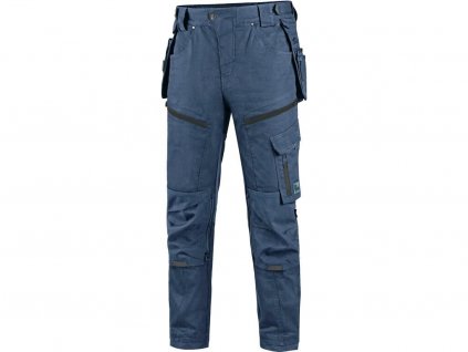 Kalhoty CXS LEONIS, pánské, modré s černými doplňky (Velikost 46)