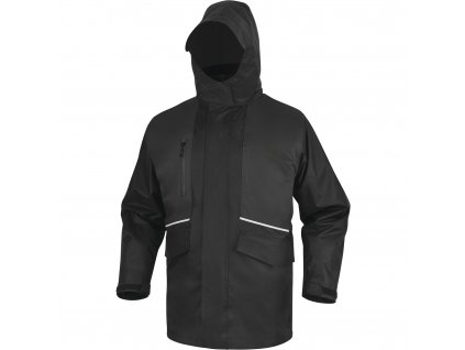 ALASKA3 ZATEPLENÁ BUNDA 5 V 1, PONŽÉ POLYESTER S PVC POVLAKEM (Velikost XXL, Barva král. modrá-černá)