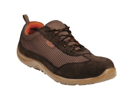 COMO S1P SRC NÍZKÁ OBUV, SEMIŠOVÁ ŠTÍPENKOVÁ KŮŽE / SÍŤOVINA - S1P SRC