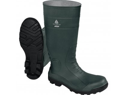 COPPER S5 SRA BEZPEČNOSTNÍ OBUV Z PVC - S5 SRA (Velikost 39, Barva zelená-černá)
