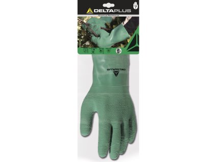 DPLAT50 RUKAVICE, LATEX NA PODKLADU - ZDRSNĚNÝ POVRCH NA DLANI - 30 CM