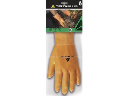 DPVE450 RUKAVICE, ZESÍLENÝ LATEX FLOKOVANÝ BAVLNOU - DÉLKA 30CM