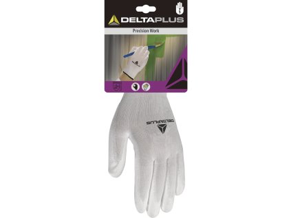 DPVE702P RUKAVICE ÚPLETOVÉ POLYESTEROVÉ - NA DLANÍCH POVLAK PU