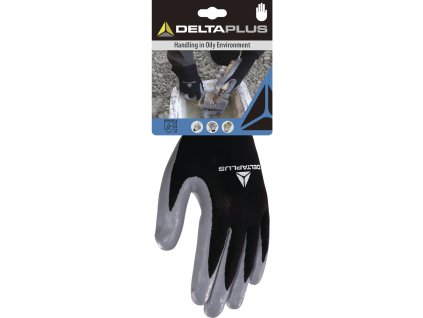 DPVE712GR BLISTR: RUKAVICE ÚPLETOVÉ POLYESTEROVÉ - NA DLANÍCH POVLAK PU