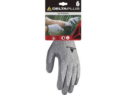 DPVECUT34 RUKAVICE ÚPLETOVÉ ZVLÁKNA ECONOCUT - NA DLANÍCH POVLAK PU - HUSTOTA ÚPLETU 13