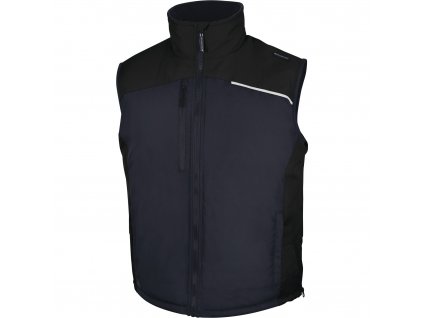 FIDJI3 VESTA, PONŽÉ POLYESTER PONGEE S PVC POVLAKEM (Velikost XXL, Barva šedá-černá)