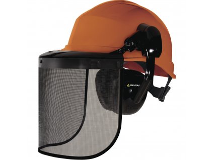 FORESTIER 3 KOMPLETNÍ SADA LESNICKÉ PRACOVNÍ PŘILBY (Velikost NASTAVITELNÁ, Barva oranžová)