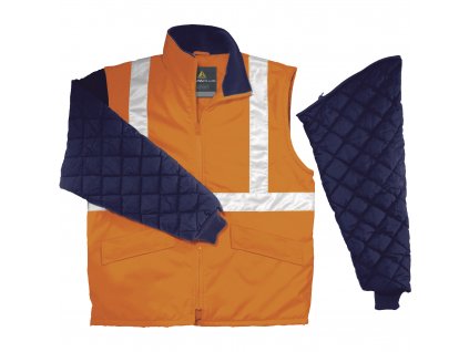 FREEWAY HV BUNDA SVYSOKOU VIDITELNOSTÍ, ODEPÍNATELNÉ RUKÁVY (Velikost XXL, Barva zářivĕ žlutá)