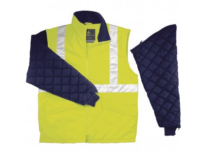 FREEWAY HV BUNDA SVYSOKOU VIDITELNOSTÍ, ODEPÍNATELNÉ RUKÁVY (Velikost XXL, Barva zářivĕ žlutá)