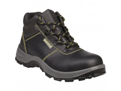 GARGAS II S1P VYSOKÁ OBUV, KŮŽE KRUPON PIGMENTOVANÁ - S1P SRC (Velikost 35, Barva černá)