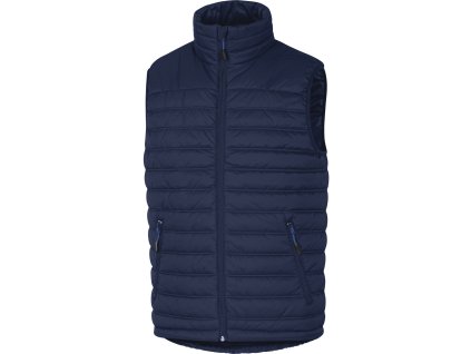 GDOON PROŠÍVANÁ VESTA – POLYAMIDOVÝ RIPSTOP, POVLAK PU (Velikost XXL, Barva světle modrá-tmavě modrá)