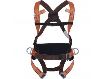 HAR14 PROTIPÁDOVÝ POSTROJ SINTEGROVANÝM PÁSEM - 4PŘIPOJOVACÍ BODY (Velikost S/M/L, Barva oranžová)