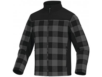 KODIAK BUNDA, BAVLNA POLYESTER POLAR FLIS (Velikost XXL, Barva šedá-černá)