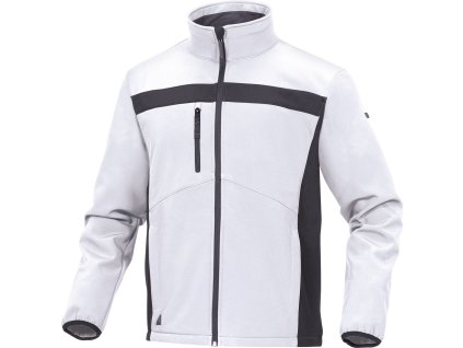 LULEA2 BUNDA, SOFTSHELL POLYESTER/ELASTAN (Velikost XXL, Barva bílá-šedá)