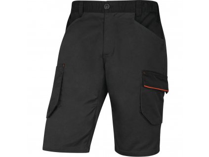 M2BE3STR PRACOVNÍ BERMUDY MACH 2, POLYESTER/BAVLNA/ELASTAN (Velikost XXL, Barva šedá-oranžová)