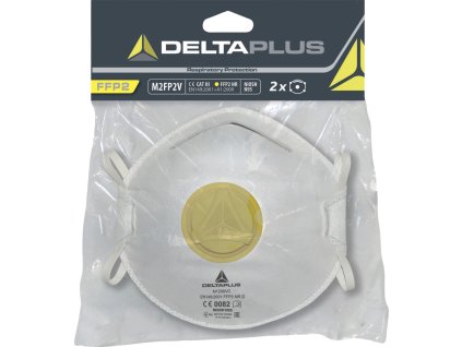 M2FP2V SADA 2POLOMASEK FFP2 SVENTILEM (Velikost -, Barva bílá)