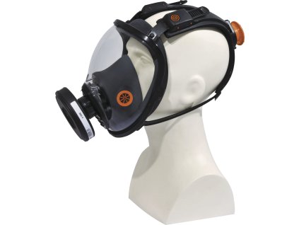 M9200 ROTOR GAL CELOOBLIČEJOVÁ RESPIRAČNÍ MASKA - SYSTÉM UPEVNĚNÍ ROTOR® (Velikost NASTAVITELNÁ, Barva černá-oranžová)