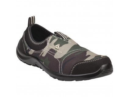 MIAMI S1P CAMO NÍZKÁ OBUV, POLYESTER / BAVLNA - S1P (Velikost 35, Barva khaki)