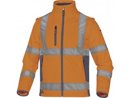 MOONLIGHT2 BUNDA, „SOFTSHELL“ POLYESTER / ELASTAN, TŘÍVRSTVÝ MATERIÁL (Velikost XXL, Barva zářivĕ žlutá-šedá)