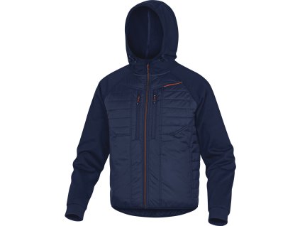 MOOVE BUNDA Z DVOJÍHO MATERIÁLU, POLYAMID RIPSTOP SPOVLAKEM PU/POLYESTER 2 -VRSTVÝ MATERIAL (Velikost XXL, Barva šedá-oranžová)