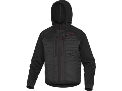 MOOVE BUNDA Z DVOJÍHO MATERIÁLU, POLYAMID RIPSTOP SPOVLAKEM PU/POLYESTER 2 -VRSTVÝ MATERIAL (Velikost XXL, Barva šedá-oranžová)