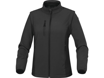 MYSEN2F BUNDA, “SOFTSHELL” 96% POLYESTER 4% ELASTAN - ODEPÍNACÍ RUKÁVY (Velikost XXL, Barva šedá-černá)
