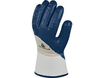 NI170 RUKAVICE NITRILOVÉ, PRODYŠNÝ HŘBET, PLÁTĚNÁ MANŽETA 6CM