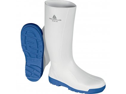 NITRIC SBFO SRC BEZPEČNOSTNÍ OBUV ZPVC - SB FO SRC (Velikost 36, Barva bílá-modrá)