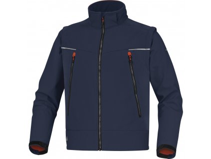 ORSA BUNDA, „SOFTSHELL“ POLYESTER / ELASTAN, TŘÍVRSTVÝ MATERIÁL (Velikost XXL, Barva námořnická modrá-oranžová)