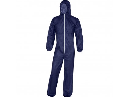 PO109 JEDNORÁZOVÁ KOMBINÉZA S KAPUCÍ, POLYPROPYLEN (Velikost XXL, Barva modrá)