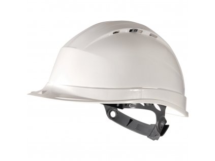 QUARTZ I PRACOVNÍ PŘILBA, POSUVNÝ SYSTÉM STAHOVÁNÍ (Velikost NASTAVITELNÁ, Barva bílá)