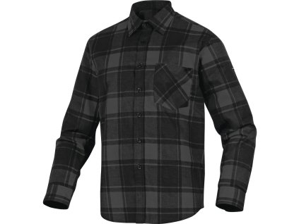 RUBY PRACOVNI KOSILE, FLANEL (Velikost XXL, Barva šedá-černá)