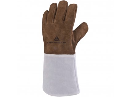 TER250 SVÁŘEČSKÉ RUKAVICE, HOVĚZÍ ŠTÍPENKA, ODOLNÉ PROTI VYSOKÝM TEPLOTÁM (Velikost 10, Barva hnědá-šedá)