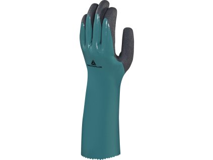 CHEMSAFE VV835 RUKAVICE, NITRILOVÉ POVRSTVENÍ NA POLYAMIDU - NA DLANÍCH NITRILOVÝ PĚNY POVLAK - 35CM