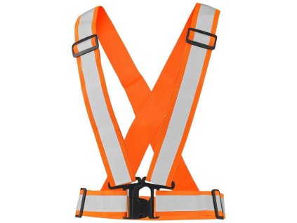 Reflexní elastický CXS KŘÍŽ CROSS BELT, oranžový